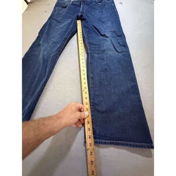 Lucky Brand Straight Jeans Mens 38 Blue Denim Pocketed Zip 38X31. - Picture 10 of 12